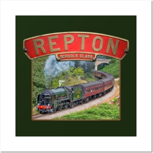 Southern Railways Schools Class Repton and Nameplate Posters and Art